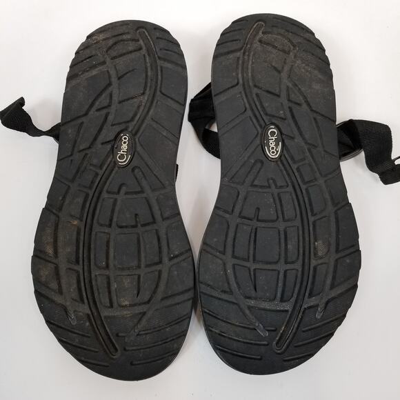 Chaco Men's Z/1 Adjustable Black Strappy Classic Sandals Size 10 - Picture 6 of 9